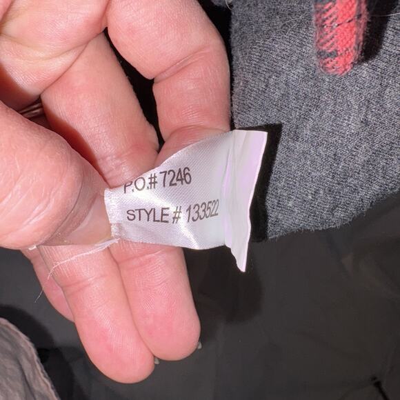 Carbon 2 Cobalt Men's XXL Red Gray Plaid Lined Button Front Shirt Long Sleeves - Picture 7 of 9